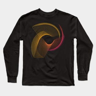 Galaxy geometric lineart modern Long Sleeve T-Shirt